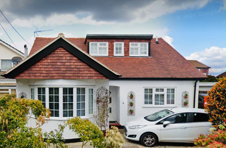 Chippenham home before re-roof — old worn covering