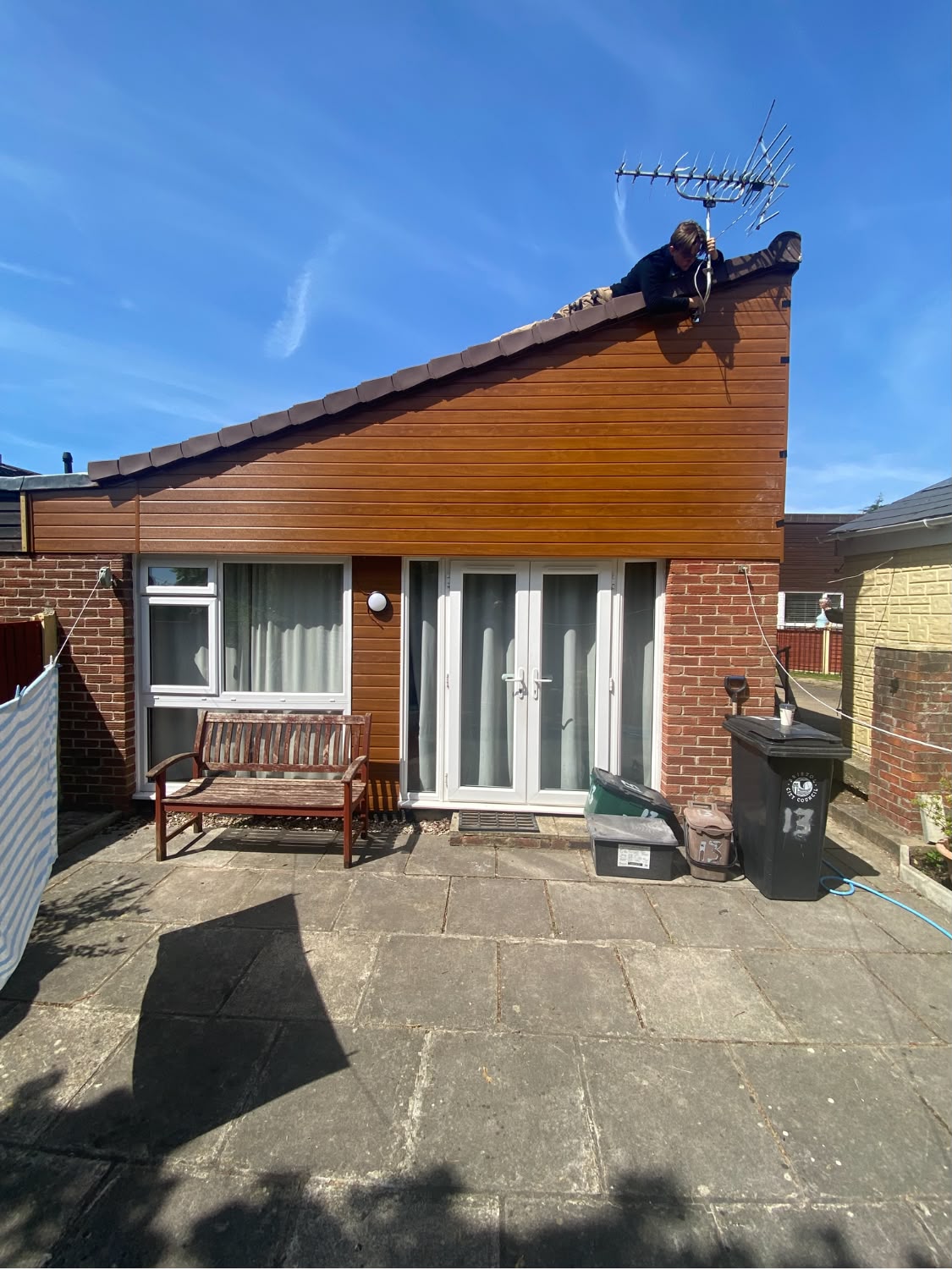 Dry ridge system fitted to a tiled roof in Chippenham